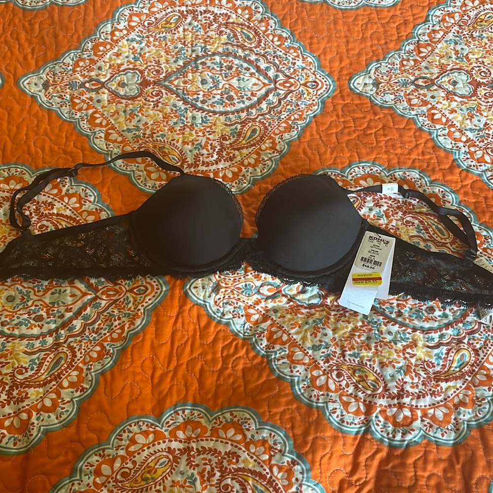 NWT, black Calvin Klein push up bra.  36a